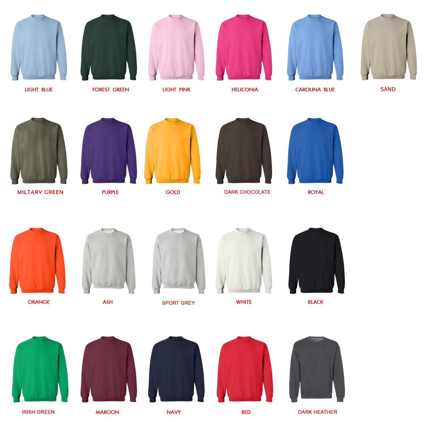 sweatshirt color chart - Daft Punk Band Shop