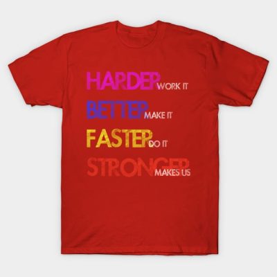 Harder Better Faster Stronger T-Shirt Official Daft Punk Merch