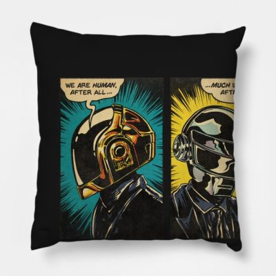 Human After All Daft Punk Throw Pillow Official Daft Punk Merch