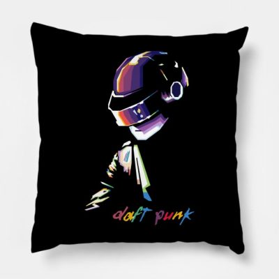 Daft Punk Wpap Throw Pillow Official Daft Punk Merch