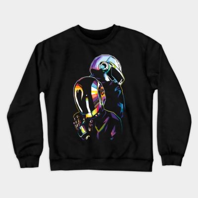 Daft Punk Wpap V5 Crewneck Sweatshirt Official Daft Punk Merch