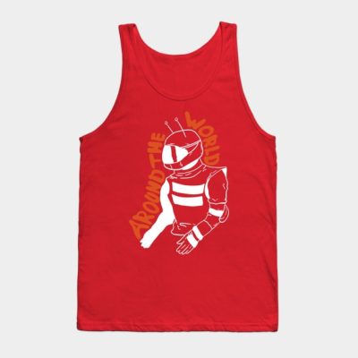 Around The World White Tank Top Official Daft Punk Merch