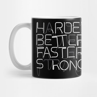 Harder Better Faster Stronger Punk Mug Official Daft Punk Merch