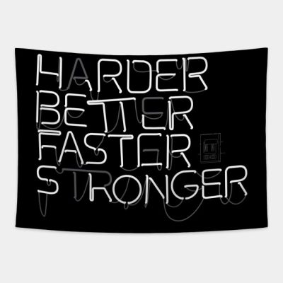 Harder Better Faster Stronger Punk Tapestry Official Daft Punk Merch