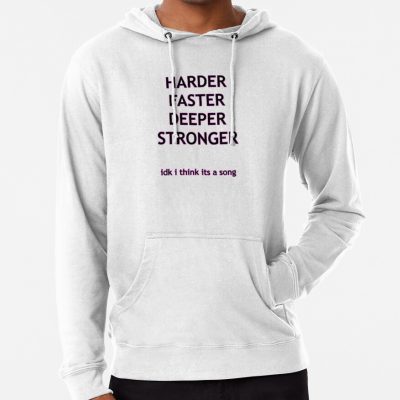 Harder Faster Deeper Stronger Hoodie Official Daft Punk Merch