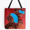 Blue Helm Discovery Silkscreen Tote Bag Official Daft Punk Merch