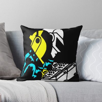 Memories Punk 1 Throw Pillow Official Daft Punk Merch