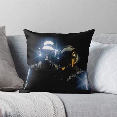 Access Punk 15 Throw Pillow Official Daft Punk Merch