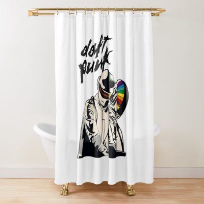 P  U  N  K Shower Curtain Official Daft Punk Merch