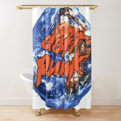 Snow Cougar Shower Curtain Official Daft Punk Merch