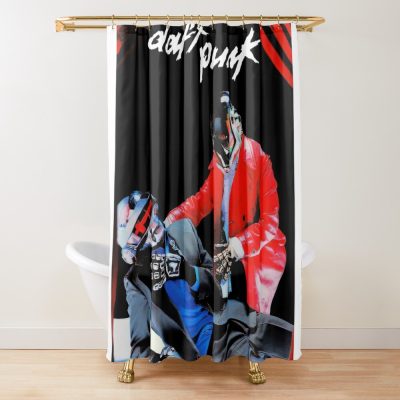 Alcoholic Drinks Vintage Shower Curtain Official Daft Punk Merch